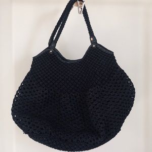 Helen Kaminski Black Woven Purse